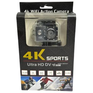 Câmera Filmadora Action Pro 4K Sports ULTRA-HD Wi-fi Esporte Subaquático Controle Remoto Capacete Impermeável