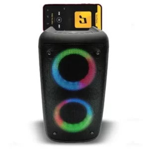 Caixa De Som Bluetooth Amplificada Portátil LED Usb P2 3203 - Grasep