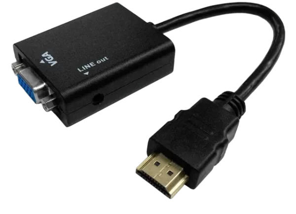 Cabo Conversor HDMI para VGA com Áudio - Peining