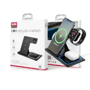 Carregador Por Indução Qi 15W 3em1 XO-WX023